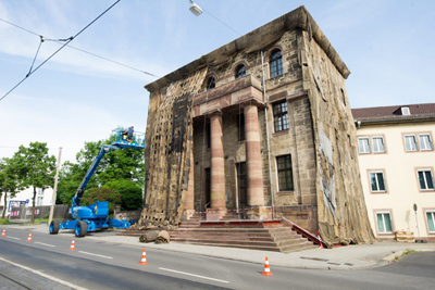 Torwache (Kassel, Germany), Ibrahim Mahama, 2017.jpg