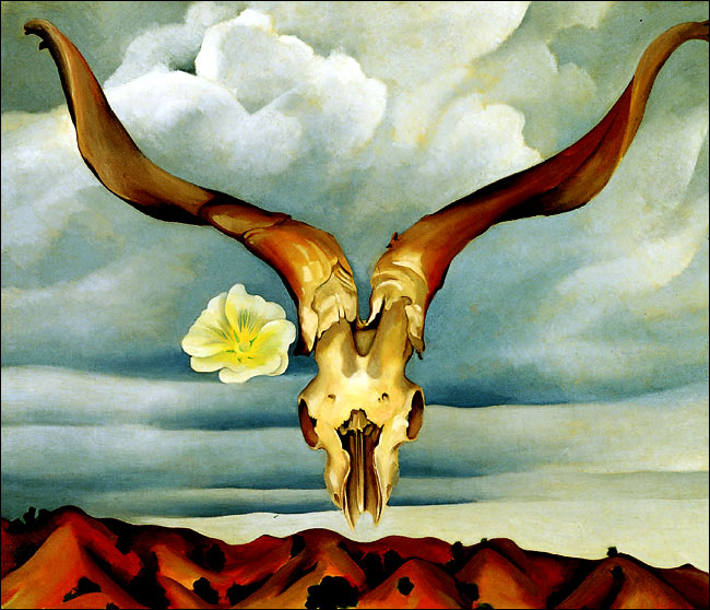 Georgia O'Keeffe, Ram's Head White Hollyhock and Little Hills, 1935.jpg