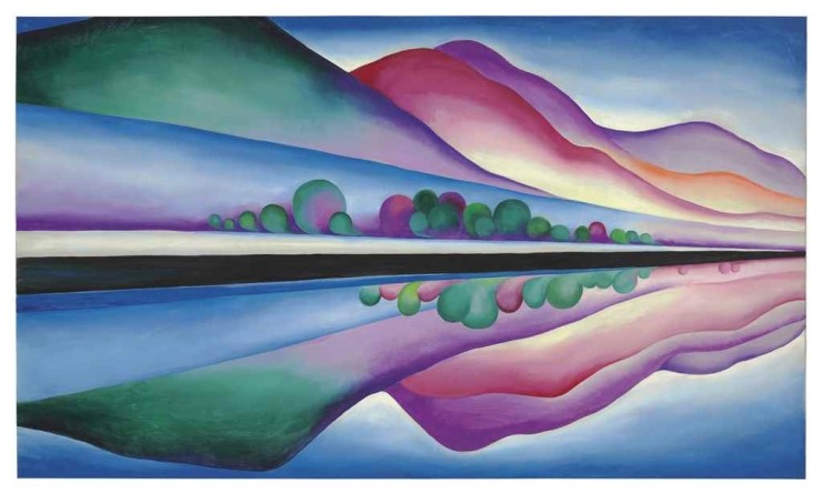 조지아 오키프, Lake George Reflection, 1921-22.jpg