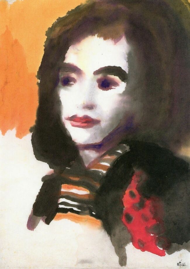 4Emil Nolde, Portrait of a Woman (Jolanthe Nolde), c.1950.jpg