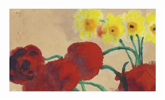 6Emil Nolde, Moonflowers and Narcissum (Duchy of Schleswig), 1915.jpg