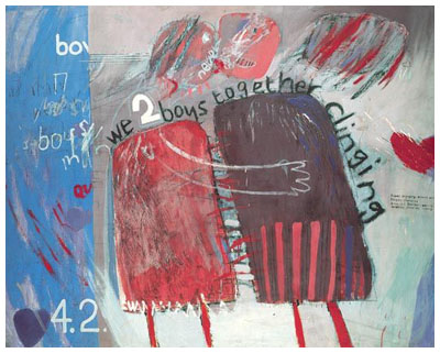 David Hockney, 서로 껴안고 있는 우리 두 사람, 1961.jpg