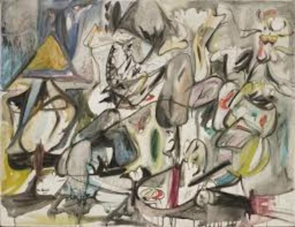 5Arshile Gorky, The Leaf of the Artichoke Is an Owl, 1944.jpg