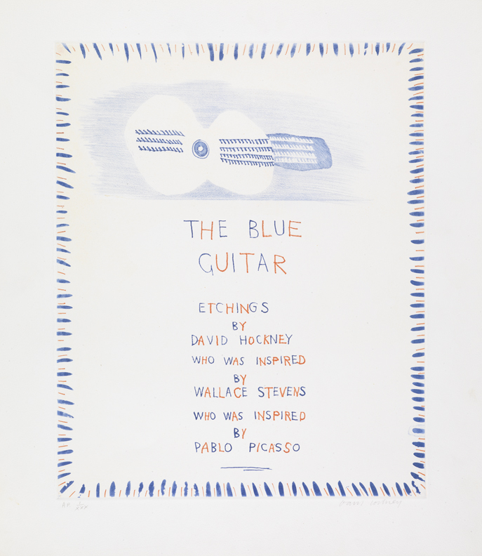 David Hockney, The Blue Guitar, Frontispiece From The Blue Guitar, 1976-1977 - Etching.jpg