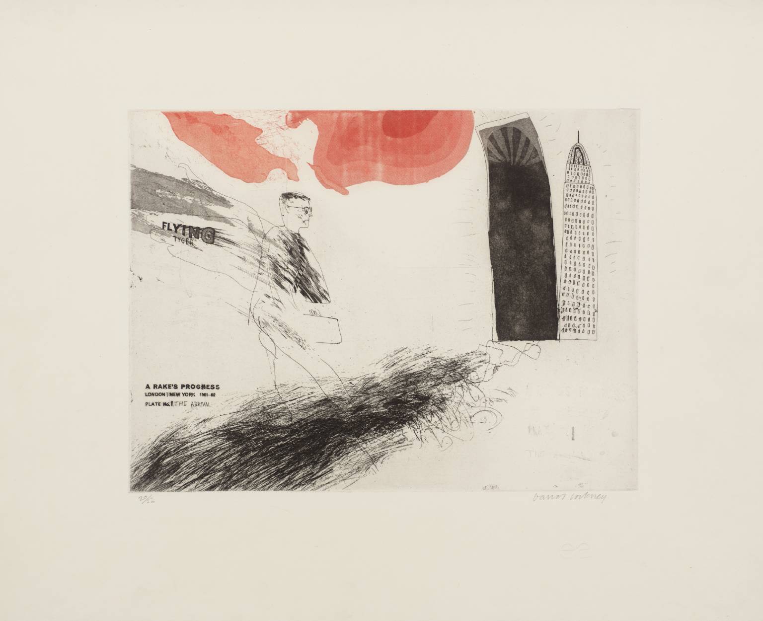 David Hockney, “The Arrival” From A Rake’s Progress, 1961-63 - Etching Edition of 50.jpg