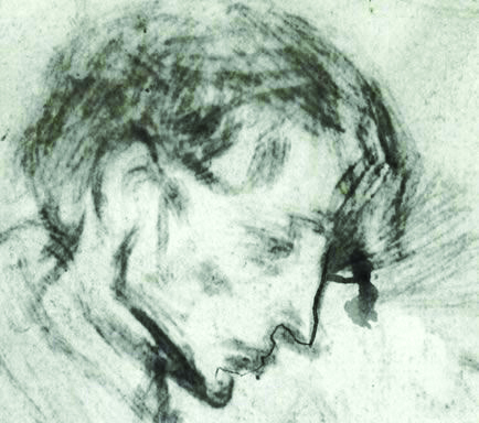 Young man praying (detail), Pablo Picasso,1898.jpg