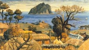 섶 섬이 보이는 서귀포 풍경,이중섭,1951년.jpg