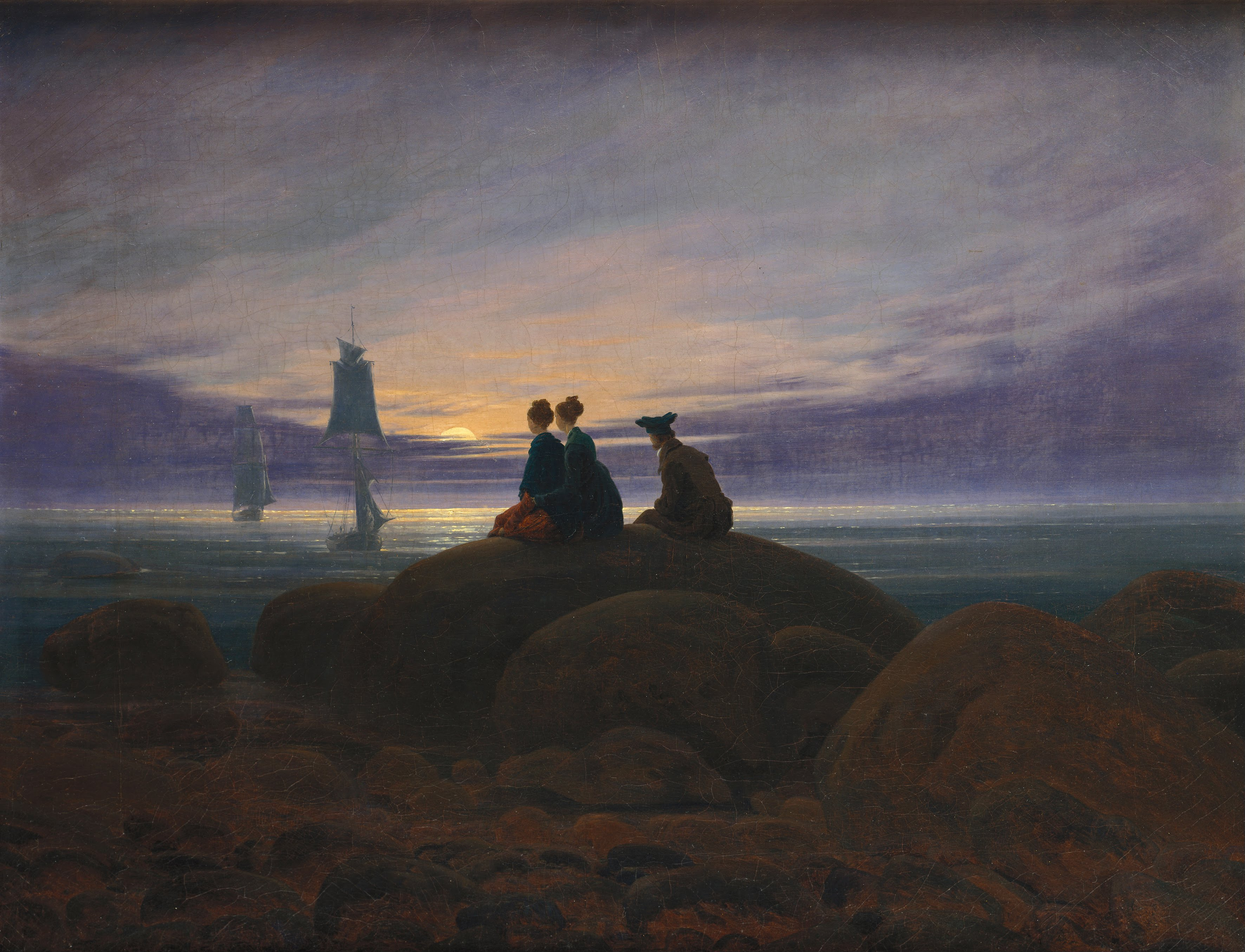 Caspar David Friedrich, Moonrise over the Sea, Alte Nationalgalerie, 1822.jpg