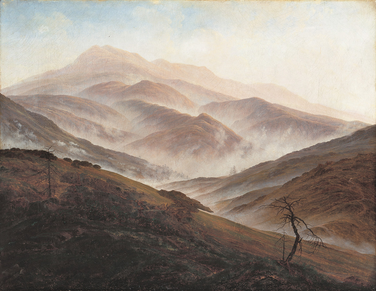 Caspar David Friedrich,Riesengebirge Landscape with Rising Fog,1819-1820.jpg