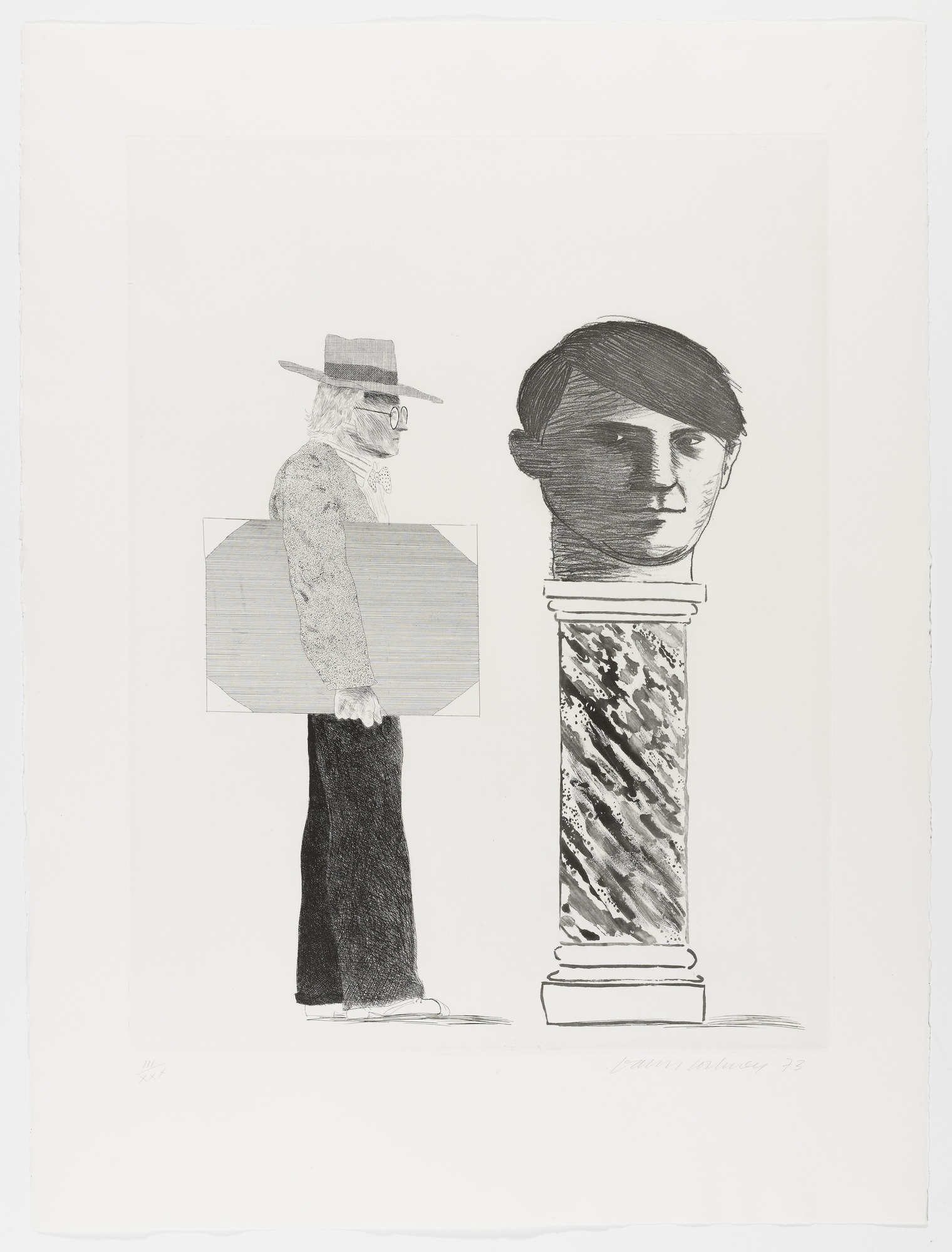 David Hockney, The Student - Homage to Picasso, 1973.jpg