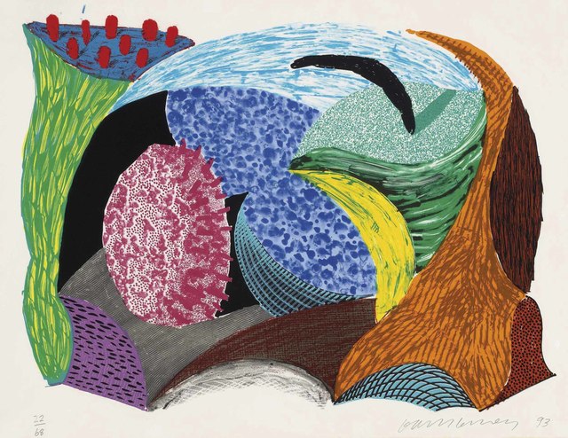 David Hockney Going Out, from, Some New Prints, 1993.jpg