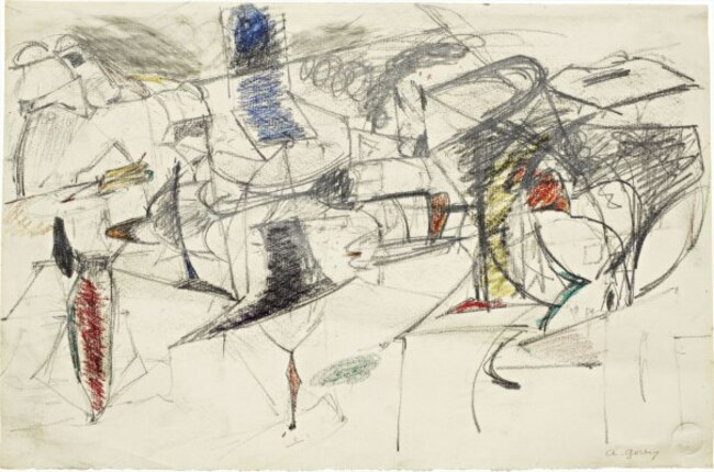 8Arshile Gorky, Study for Agony, circa 1946-1947.jpg