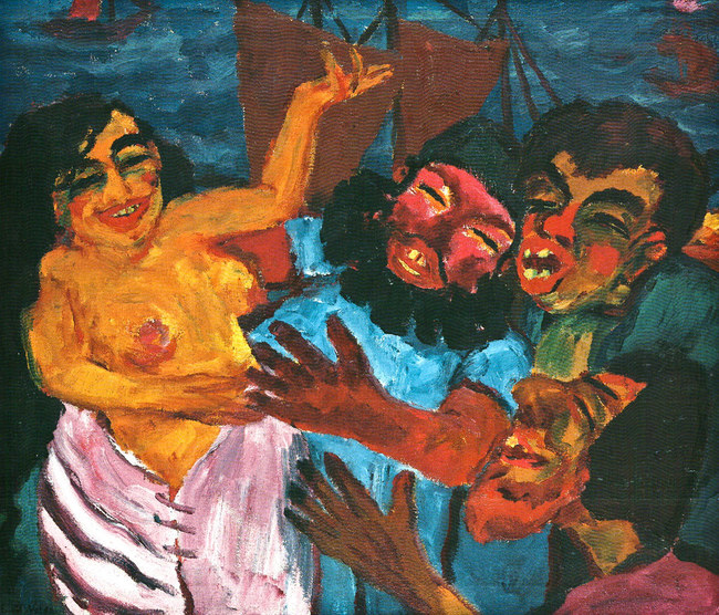 7Emil Nolde,Die Heilige Maria von Aegypten. Im Hafen von Alexandrien,1912.jpg