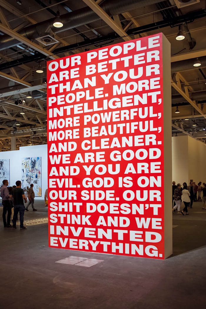 Untitled (Our people are better than your people), Barbara Kruger,1994.jpg