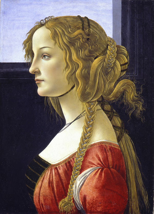 Portrait of a young woman (probably Simonetta Vespucci), 보티첼리, 1476 -1480.jpg