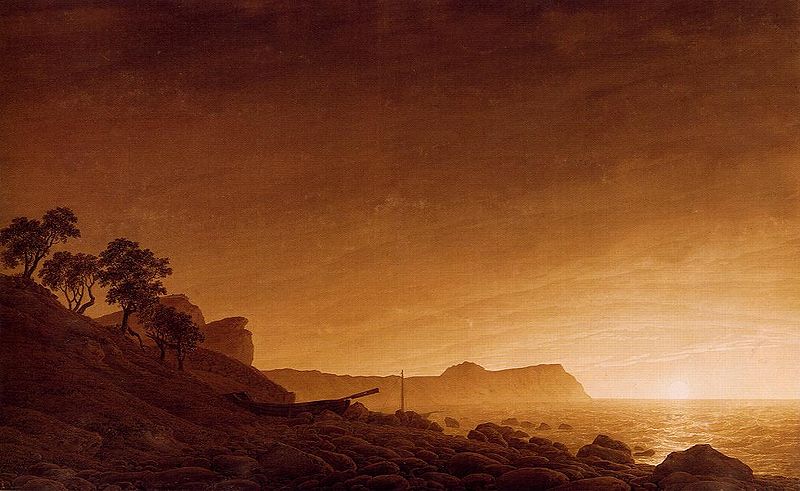 Caspar David Friedrich, View of Arkona with moon rising, 1805-06.jpg