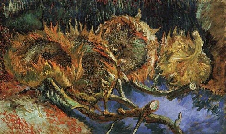 Four Withered Sunflowers, 빈센트 반고흐, 1887(네덜란드 크뢸러-뮐러 미술관 소장).jpg