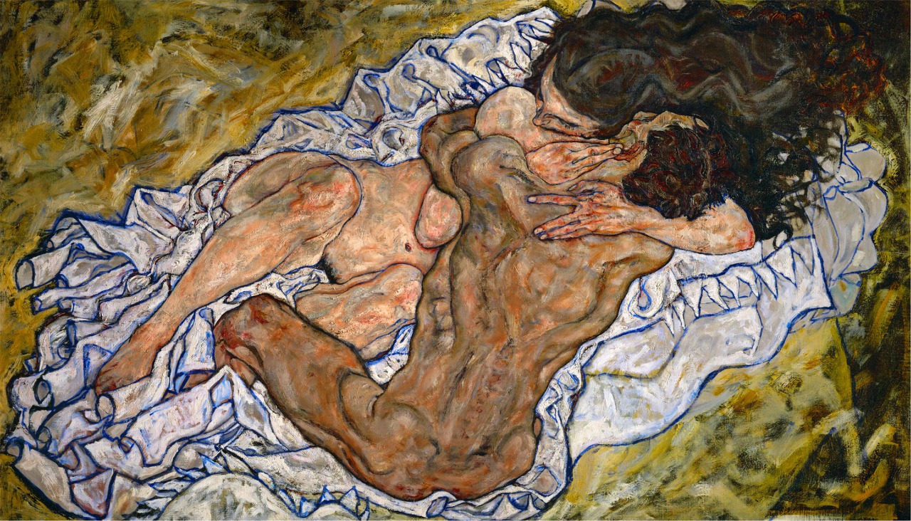 에곤 쉴레, 포옹, The Embrace, 1917.jpg