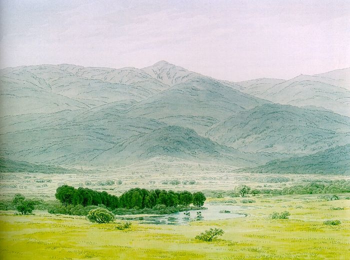 Caspar David Friedrich, Landscape in the Riesengebirge, 1798.jpg