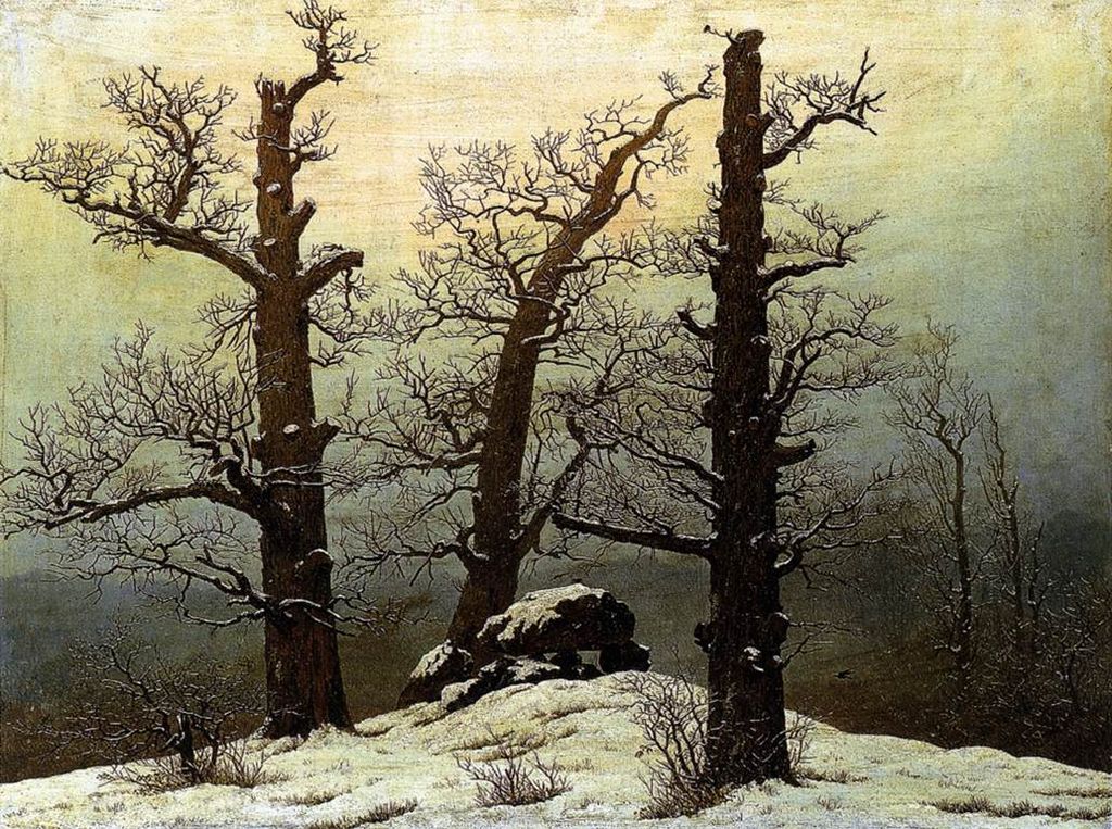 Caspar David Friedrich, Megalithic cairn in the snow, 1820.jpg