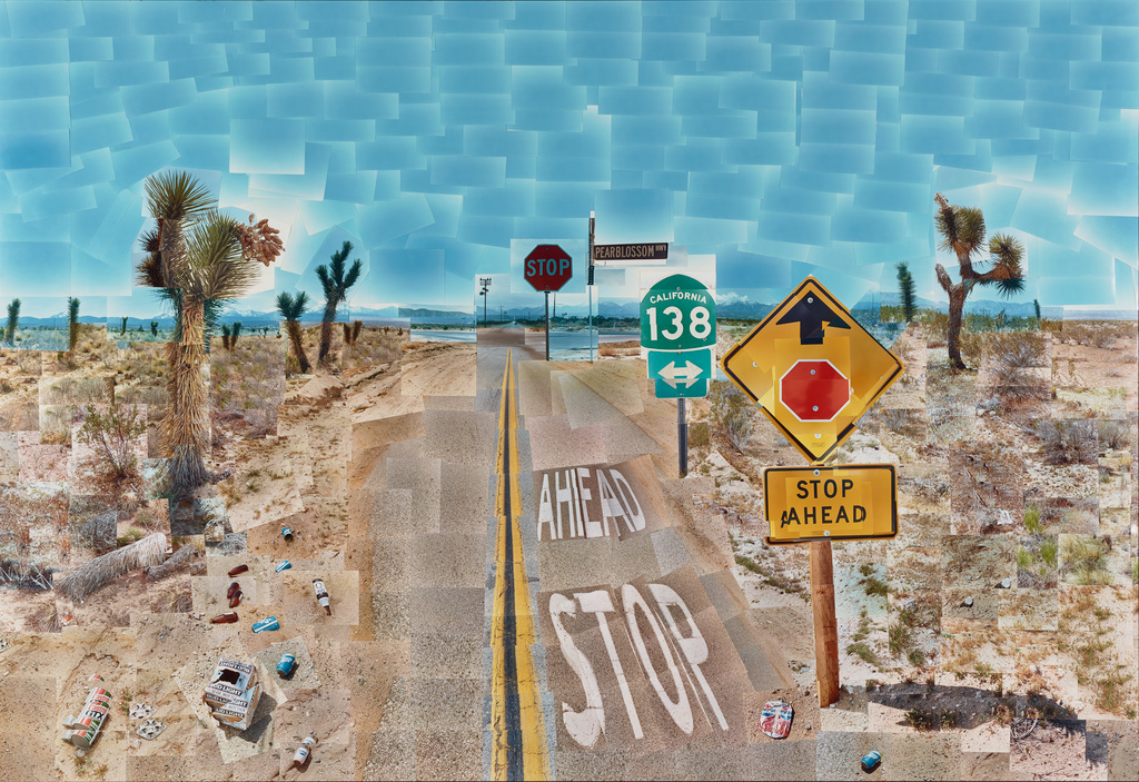 David Hockney, Pearblossom Highway, 11th-18th April 1986 - photographic collage.jpg
