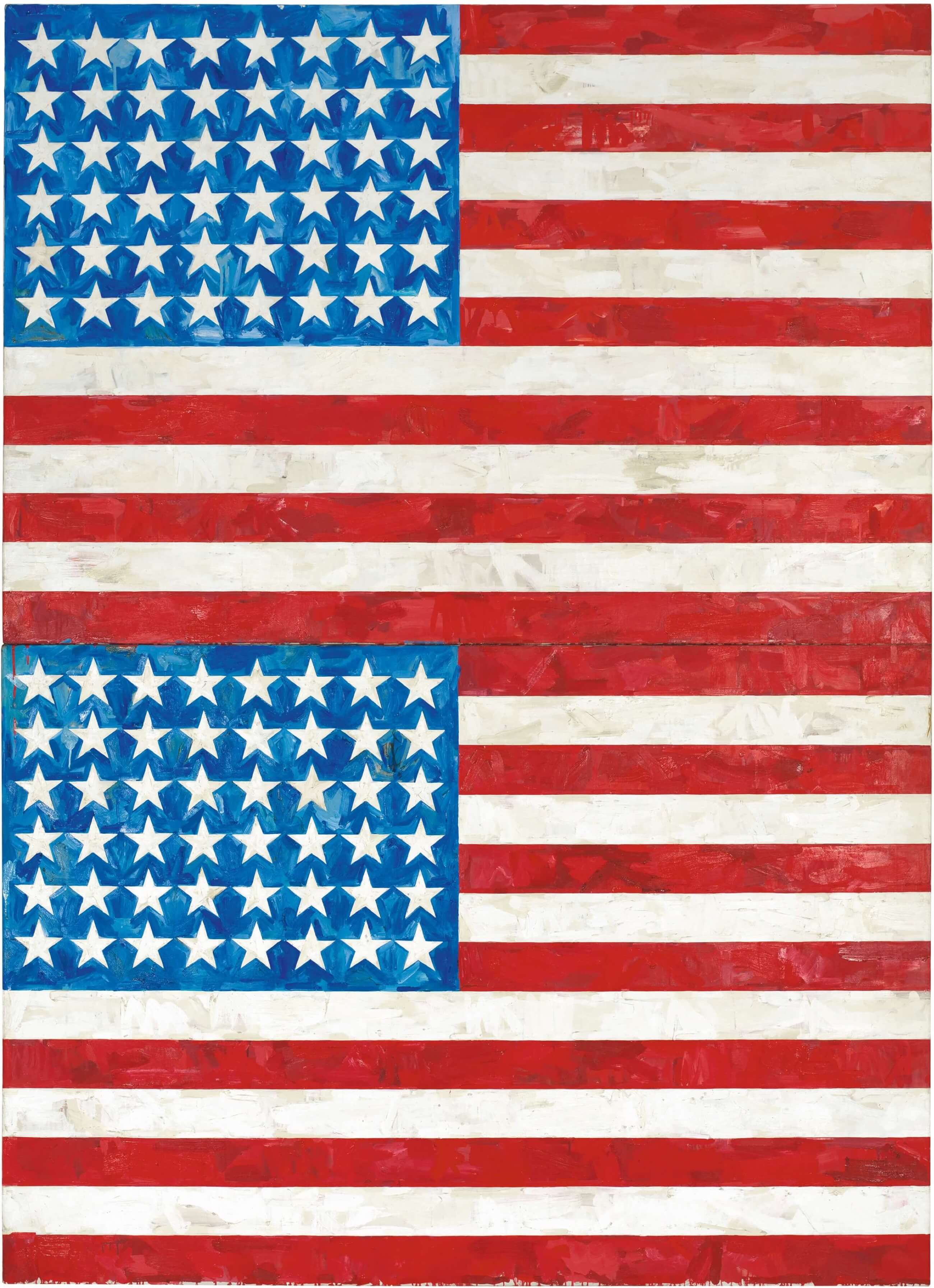 Jasper Johns, Two Flags, 1962.jpg