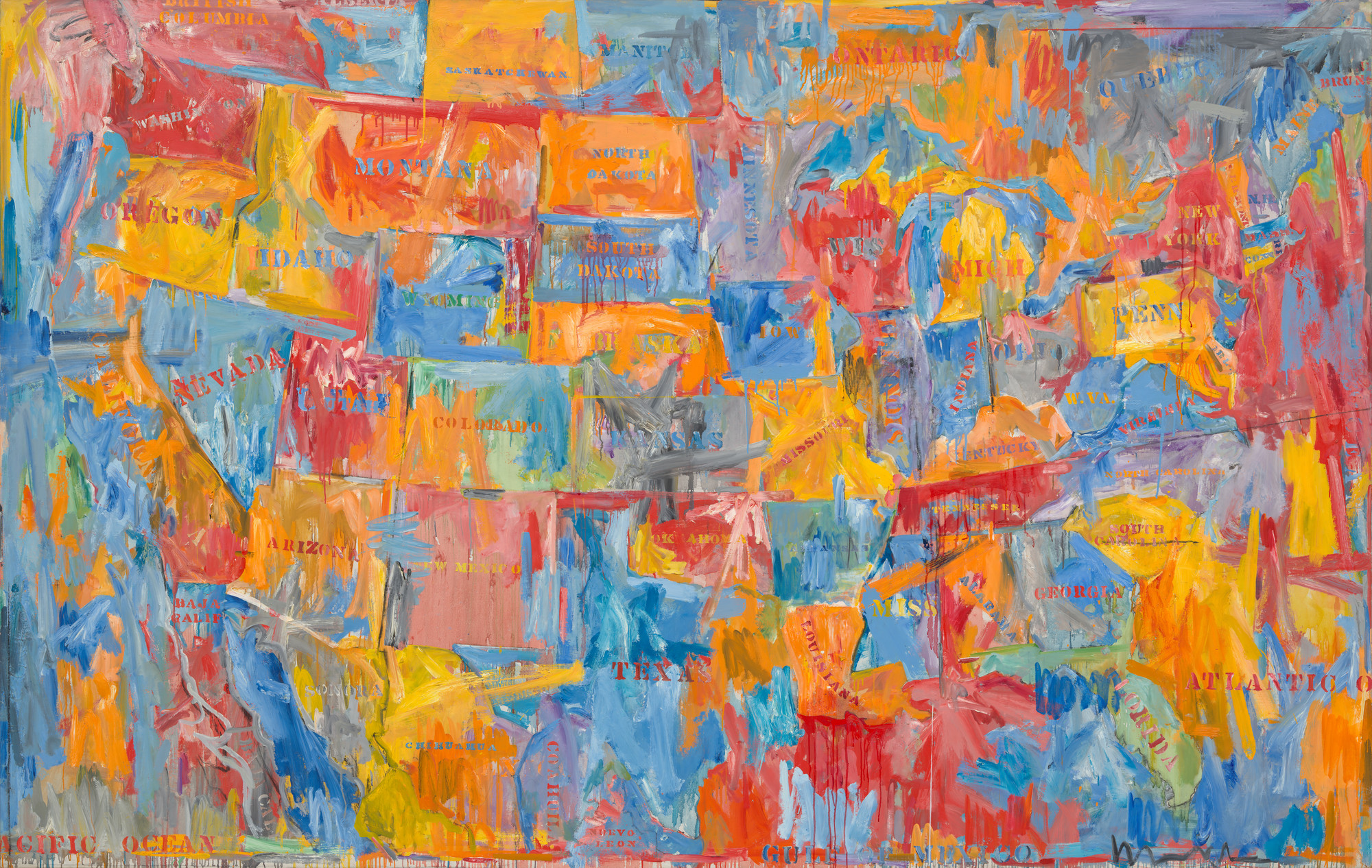 Jasper Johns, Map, 1961.jpg