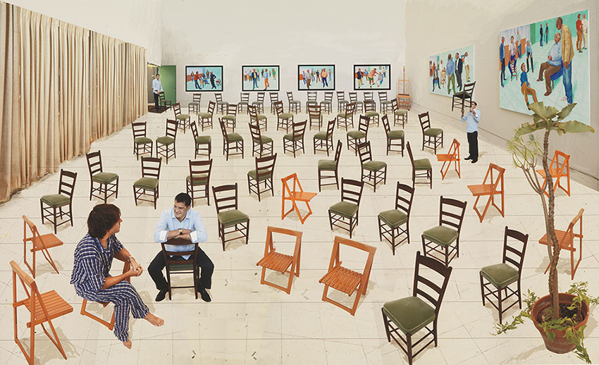 David Hockney, The Chairs, 2014 - Photographic drawing printed on paper, mounted on Dibond, Edition of 25.jpg