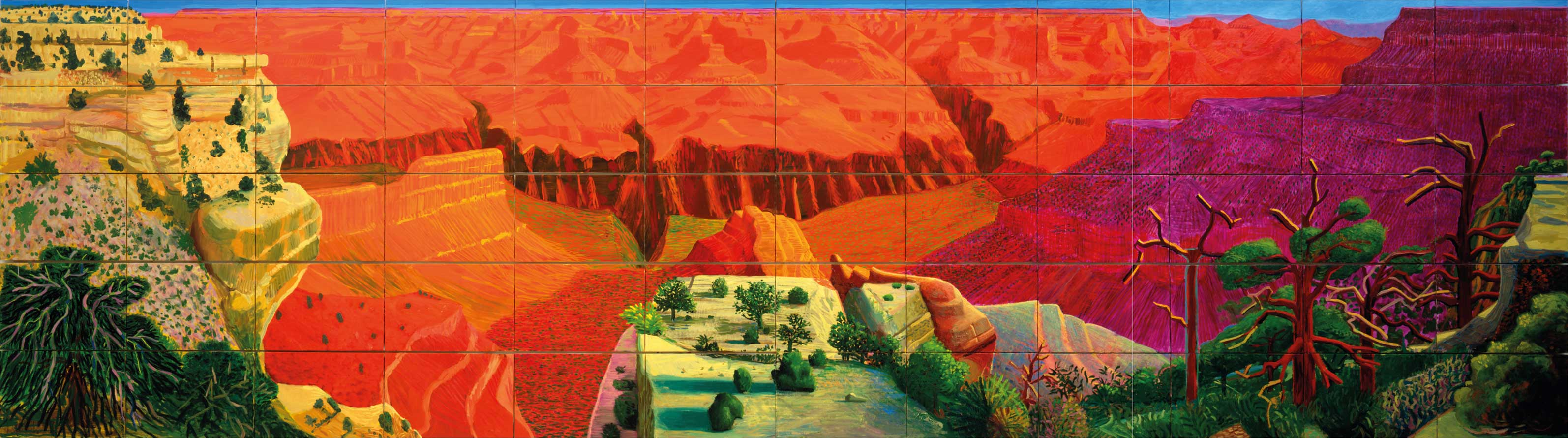 David Hockney, 그랜드 캐년의 풍경, 1998.jpg