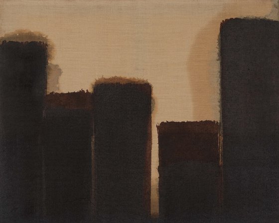 윤형근, Burnt Umber & Ultramarine, 1977-1989, oil on linen, 73x91cm. [사진 PKM갤러리].jpg