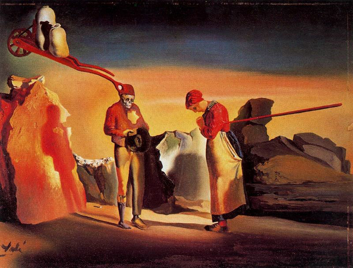 살바도르 달리, 황혼의 격세유전, 1933.jpeg